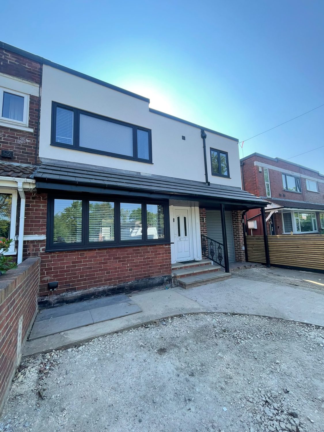 Finished property with new roof, fascias and guttering